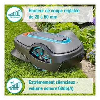 Robot tondeuse Gardena SILENO life 1000, vue 3