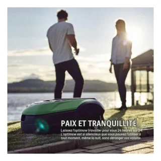 Robot tondeuse Greenworks Optimow 10, vue 2
