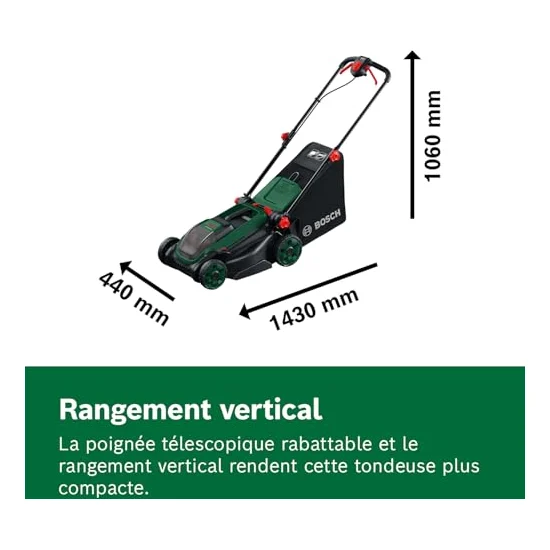 Autre vue : Tondeuse à batterie Bosch Rotak 18V2-38
