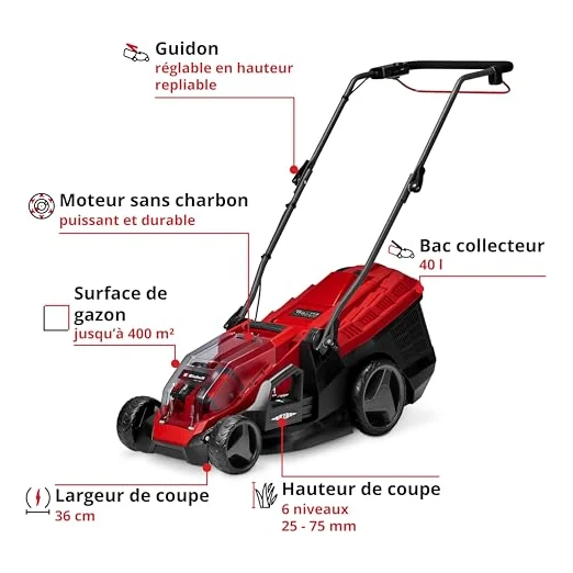 Autre vue : Tondeuse à batterie Einhell GE-CM 36/36 Li