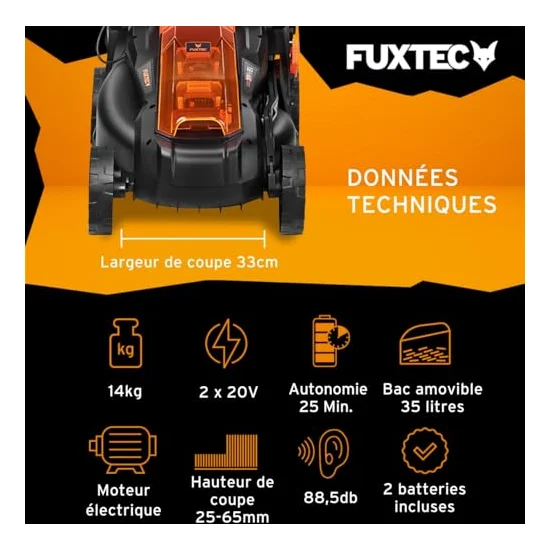 Autre vue : Tondeuse à batterie Fuxtec FX-E1RM20