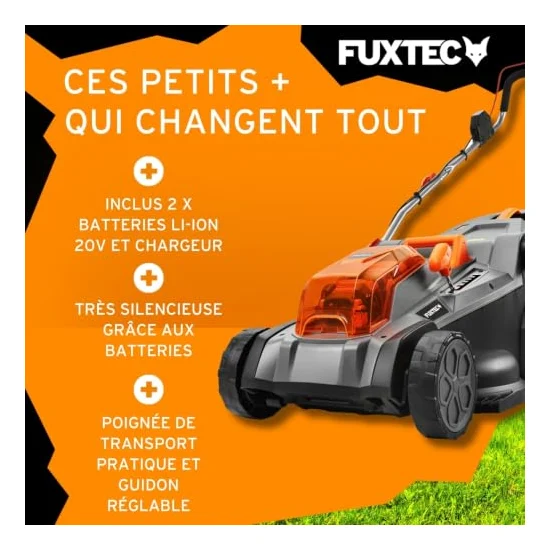 Autre vue : Tondeuse à batterie Fuxtec FX-E2RM43