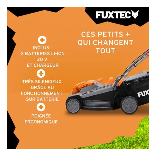 Autre vue : Tondeuse à batterie Fuxtec FX-E2RM43PRO