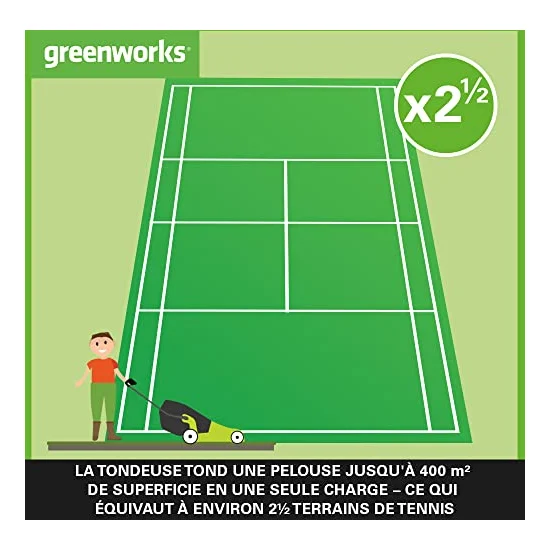 Autre vue : Tondeuse à batterie Greenworks G40LM41