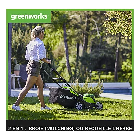 Autre vue : Tondeuse à batterie Greenworks G40LM41