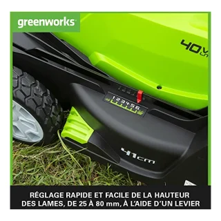 Tondeuse à batterie Greenworks G40LM41, vue 4