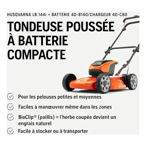 Autre vue : Tondeuse à batterie Husqvarna LB 144i