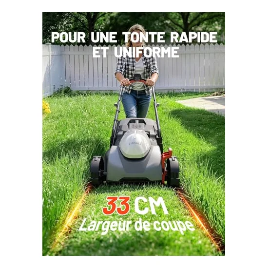 Autre vue : Tondeuse à batterie Litheli U20 33 cm brushless