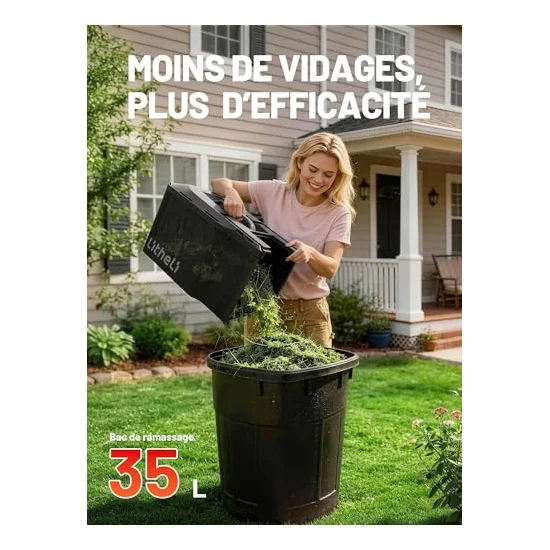 Autre vue : Tondeuse à batterie Litheli U20 33 cm brushless