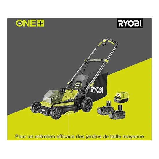 Autre vue : Tondeuse à batterie Ryobi RY18LMX40C-240