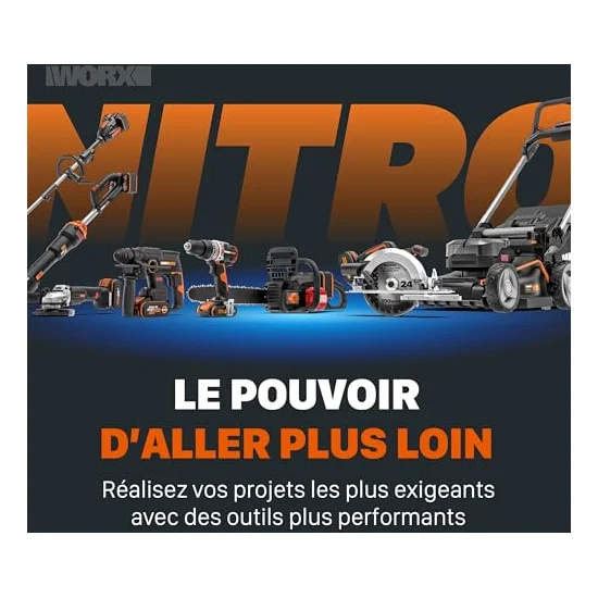 Autre vue : Tondeuse à batterie Worx Nitro WG749E