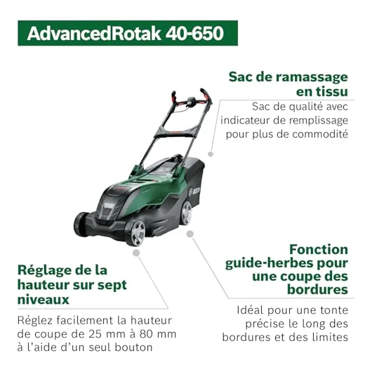 Autre vue : Tondeuse électrique filaire Bosch AdvancedRotak 40-650