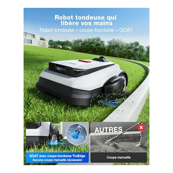 Autre vue : Robot tondeuse Ecovacs GOAT A1600 LiDAR PRO