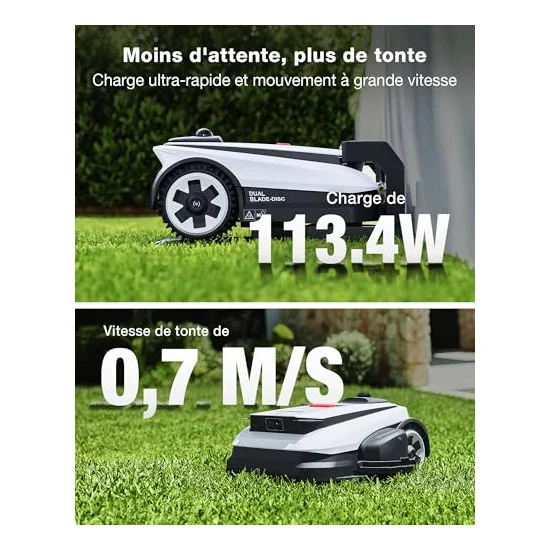 Autre vue : Robot tondeuse Ecovacs GOAT A1600 LiDAR PRO