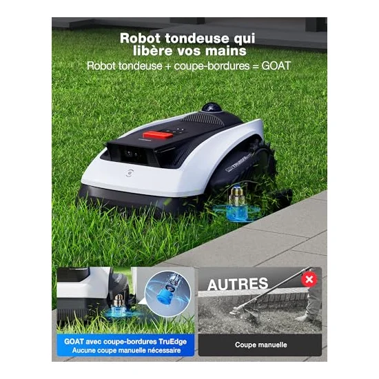Autre vue : Robot tondeuse Ecovacs GOAT O1200 LiDAR PRO