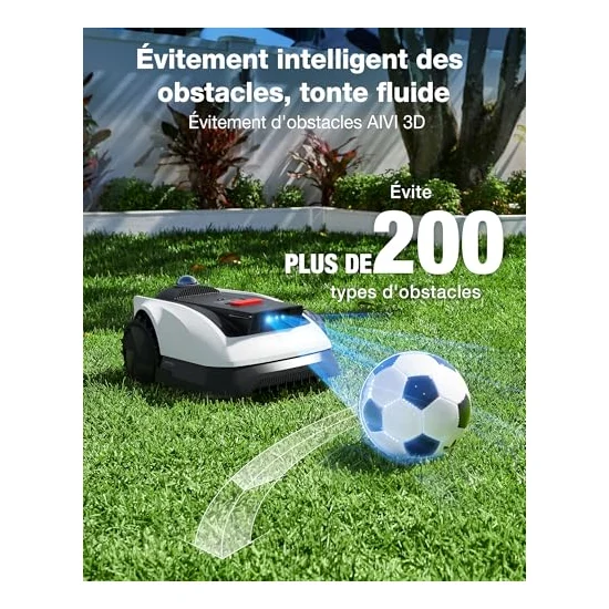 Autre vue : Robot tondeuse Ecovacs GOAT O1200 LiDAR PRO