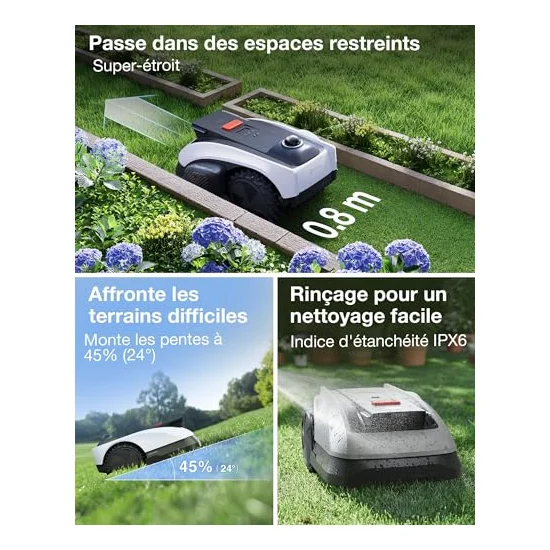 Autre vue : Robot tondeuse Ecovacs GOAT O1200 LiDAR PRO