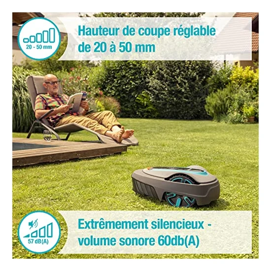 Autre vue : Robot tondeuse Gardena smart SILENO city 500