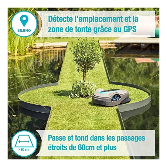 Autre vue : Robot tondeuse Gardena smart SILENO city 500