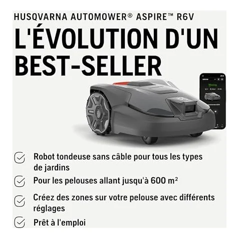 Autre vue : Robot tondeuse Husqvarna Automower Aspire R6V