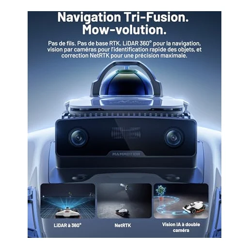 Autre vue : Robot tondeuse Mammotion LUBA 3 AWD 3000