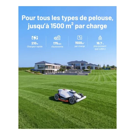 Autre vue : Robot tondeuse Mammotion LUBA 3 AWD 3000