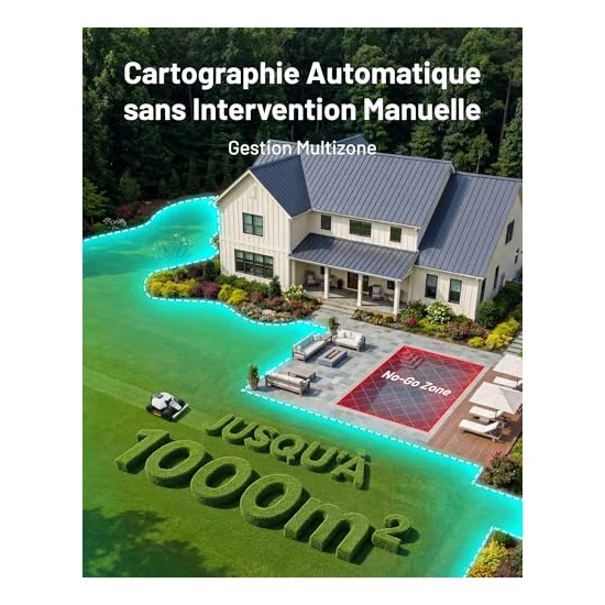 Autre vue : Robot tondeuse Mammotion LUBA mini 2 AWD 1000