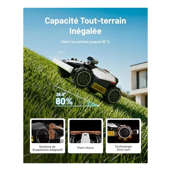 Autre vue : Robot tondeuse Mammotion LUBA mini 2 AWD 1000
