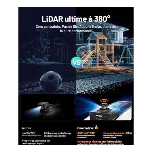 Autre vue : Robot tondeuse Mammotion YUKA mini 2 800 LiDAR