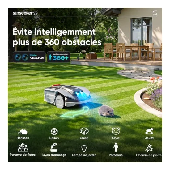 Autre vue : Robot tondeuse Sunseeker S5 AWD