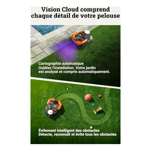 Autre vue : Robot tondeuse Worx Landroid Vision Cloud 2WD WR305E