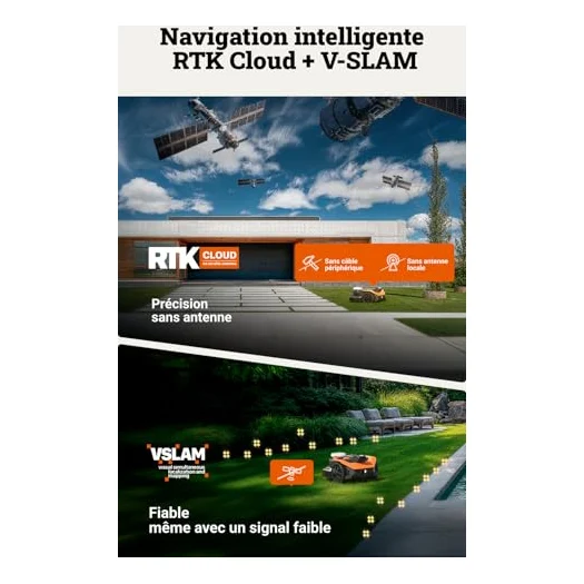 Autre vue : Robot tondeuse Worx Landroid Vision Cloud 2WD WR305E