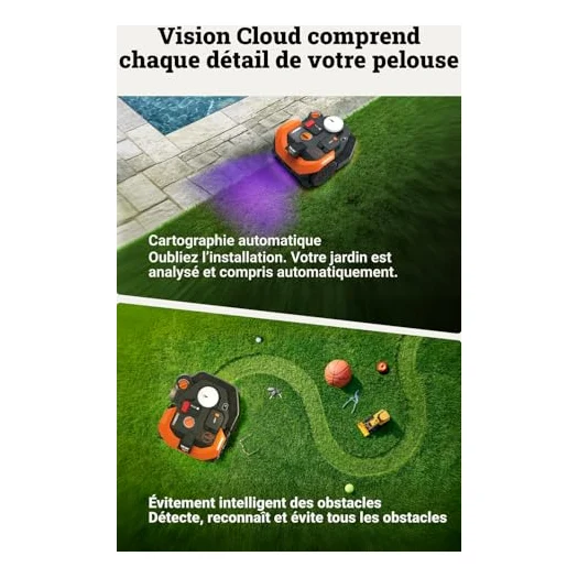 Autre vue : Robot tondeuse Worx Landroid Vision Cloud 2WD WR308E