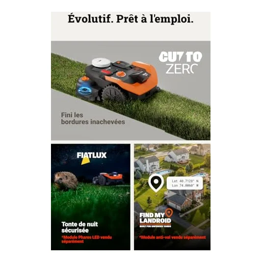 Autre vue : Robot tondeuse Worx Landroid Vision Cloud 2WD WR308E