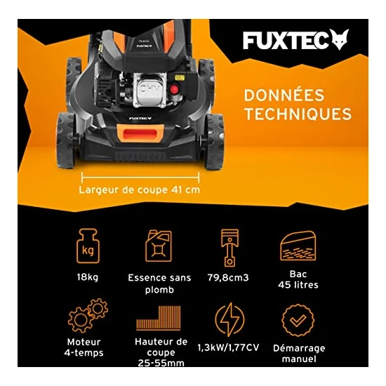 Autre vue : Tondeuse thermique Fuxtec FX-RM4180