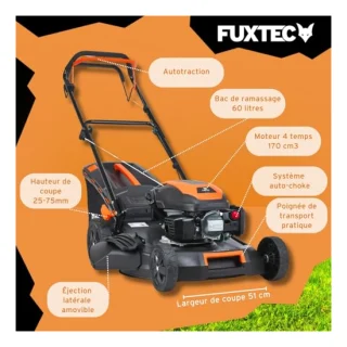 Tondeuse thermique Fuxtec FX-RM5170, vue 3