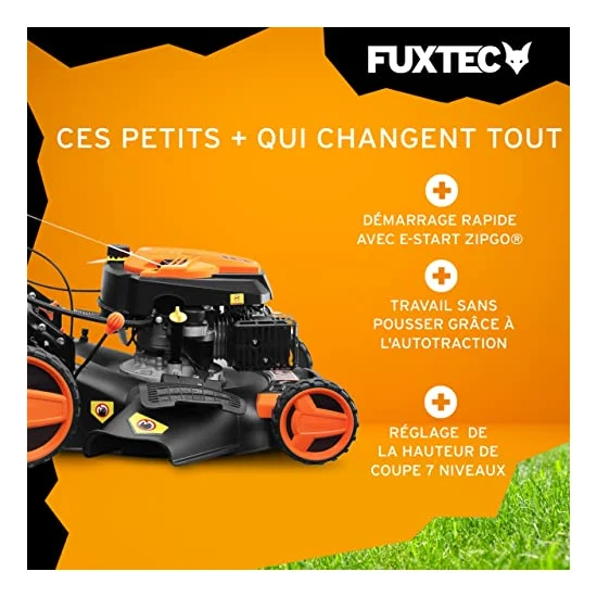Autre vue : Tondeuse thermique Fuxtec FX-RM5196eS