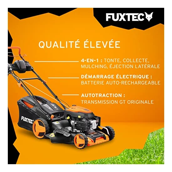 Autre vue : Tondeuse thermique Fuxtec FX-RM5196eS