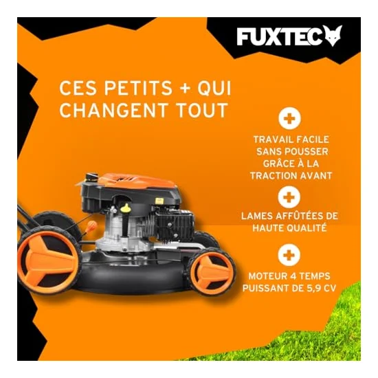 Autre vue : Tondeuse thermique Fuxtec FX-RM51SA96