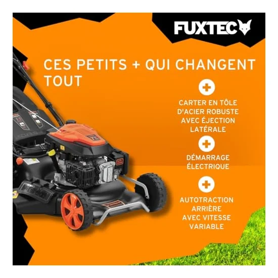 Autre vue : Tondeuse thermique Fuxtec FX-RM5396eSPRO