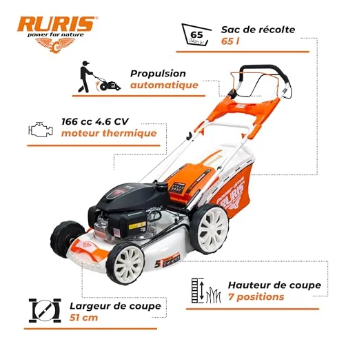 Autre vue : Tondeuse thermique Ruris RX444S