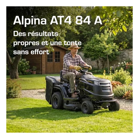 Autre vue : Tracteur tondeuse Alpina AT4 84 A