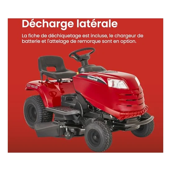 Autre vue : Tracteur tondeuse Mountfield MTF 98M SD