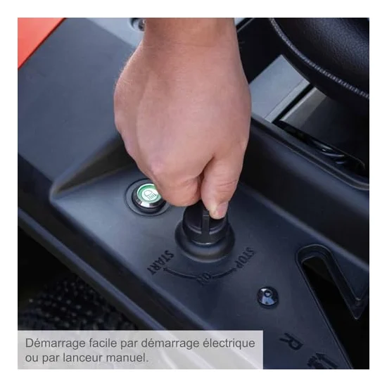 Autre vue : Tracteur tondeuse Scheppach MR225-61