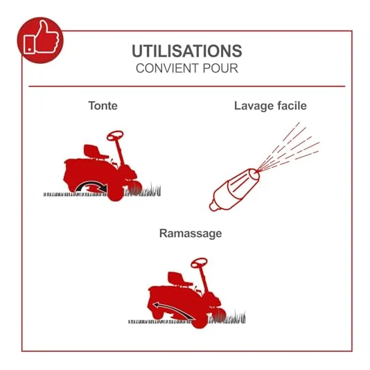 Autre vue : Tracteur tondeuse Scheppach TMR452-98H-RD