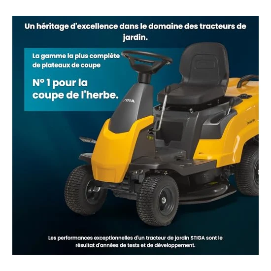 Autre vue : Tracteur tondeuse Stiga Combi 166